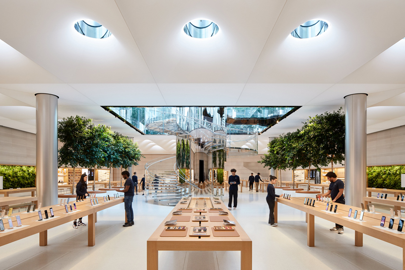 The interior of the new Apple Fifth Avenue