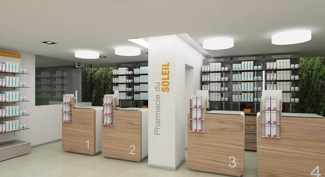 Solutions d'étagères pour pharmacies